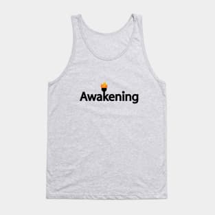 Awakening typographic logo design Tank Top